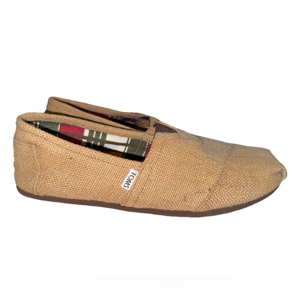 TOMS Burlap Tan Alpergata Classic Mens Slip-Ons